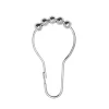 Duschdraperiringar - Krom 12-pack