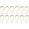 Duschdraperiringar - Mässing 12-pack