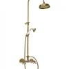 Duschset - Kensington retro gammaldags blandare, brons