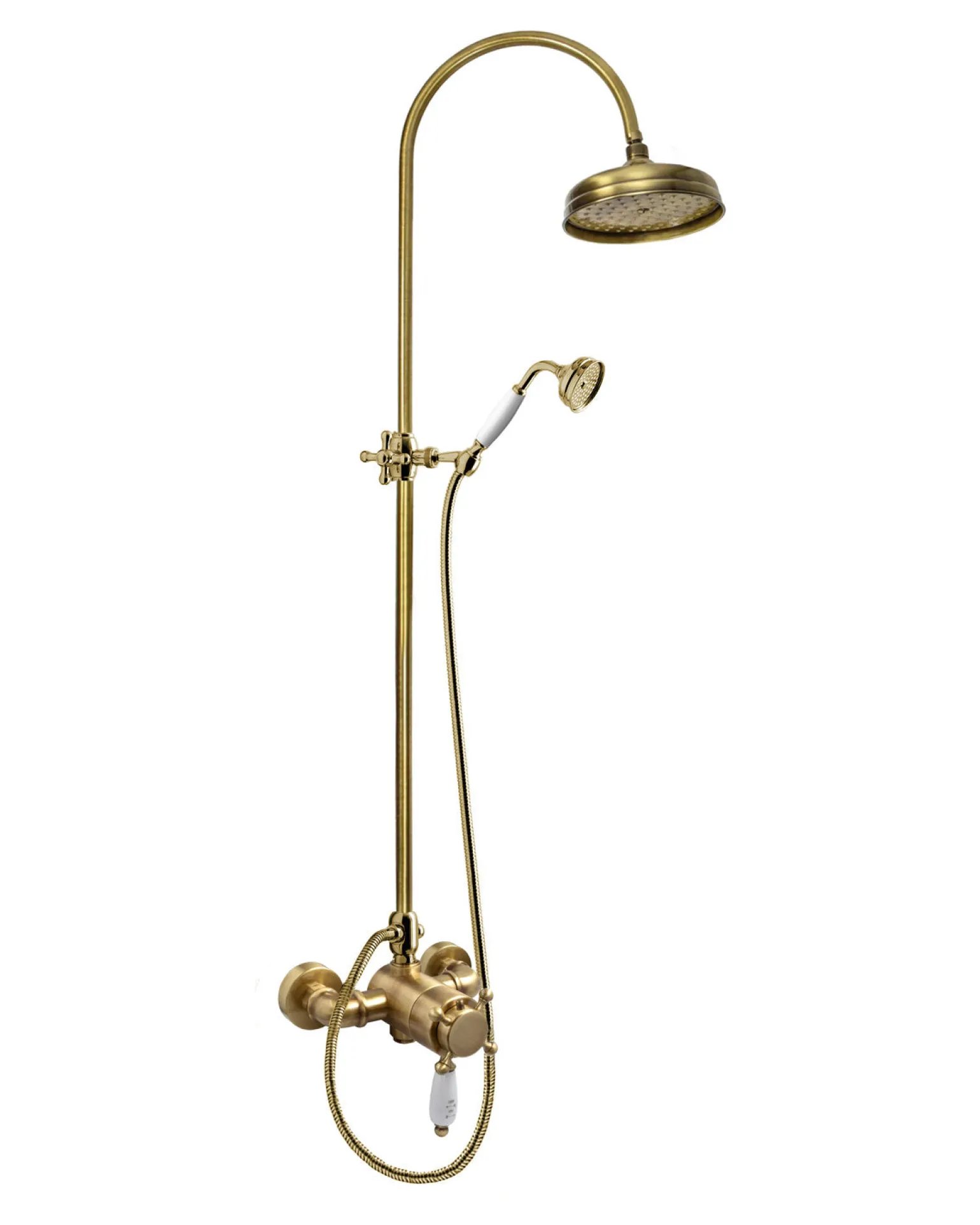 Duschset - Kensington retro med termostatblandare, brons