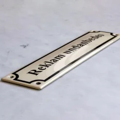Emaljskylt - Reklam Undanbedes