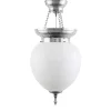 Foajéampel - 200 nickel, opalvit