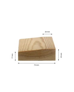 Fodersockel - Universal 24x74 mm