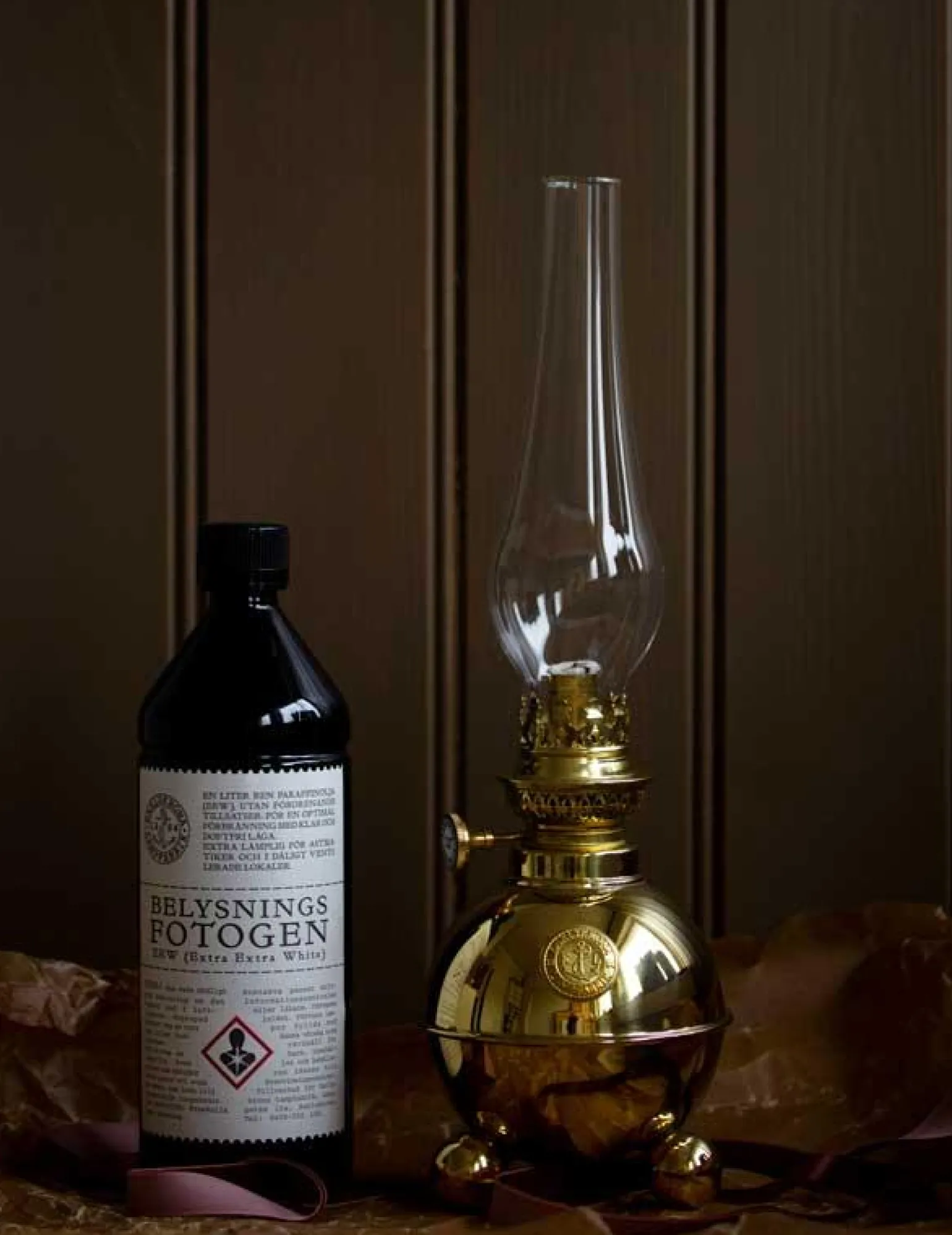Fotogenlampa - Dragsö mässing