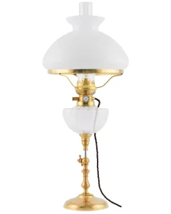 Fotogenlampa - Ekholmen mässing, elmonterad