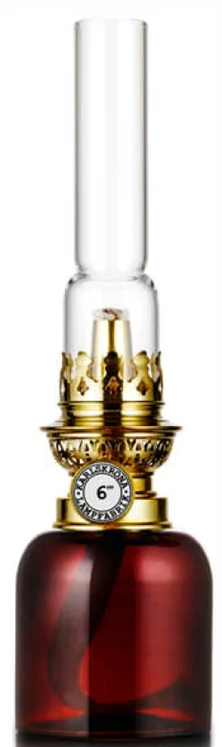 Fotogenlampa - Koholmen, brun