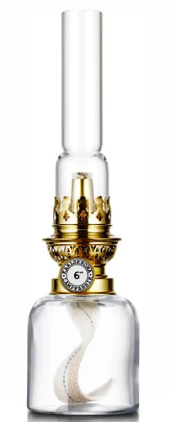 Fotogenlampa - Koholmen, klarglas