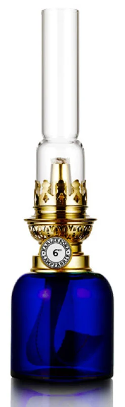 Fotogenlampa - Koholmen, koboltblå
