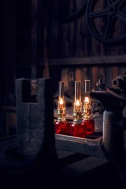 Fotogenlampa - Koholmen, koboltblå