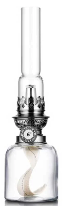 Fotogenlampa - Koholmen, nickel klarglas