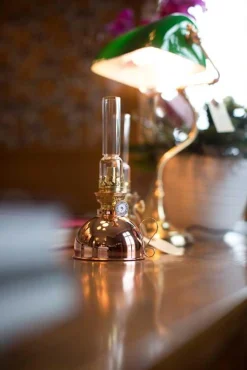 Fotogenlampa - Nattlampa mässing