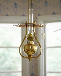 Fotogenlampa - Ronneby mässing, tak