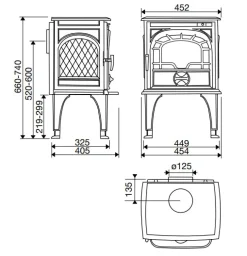 Gjutjärnskamin - Kamin Dovre 250 CBS