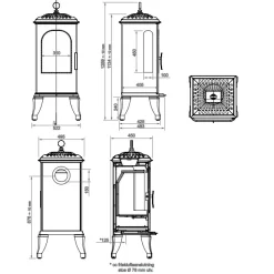 Gjutjärnskamin - Kamin Westbo Victoria 125