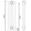 Gjutjärnsradiator - Cambridge 75 cm