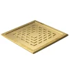 Golvbrunnssil mässing - DecoDrain 200 x 200 mm