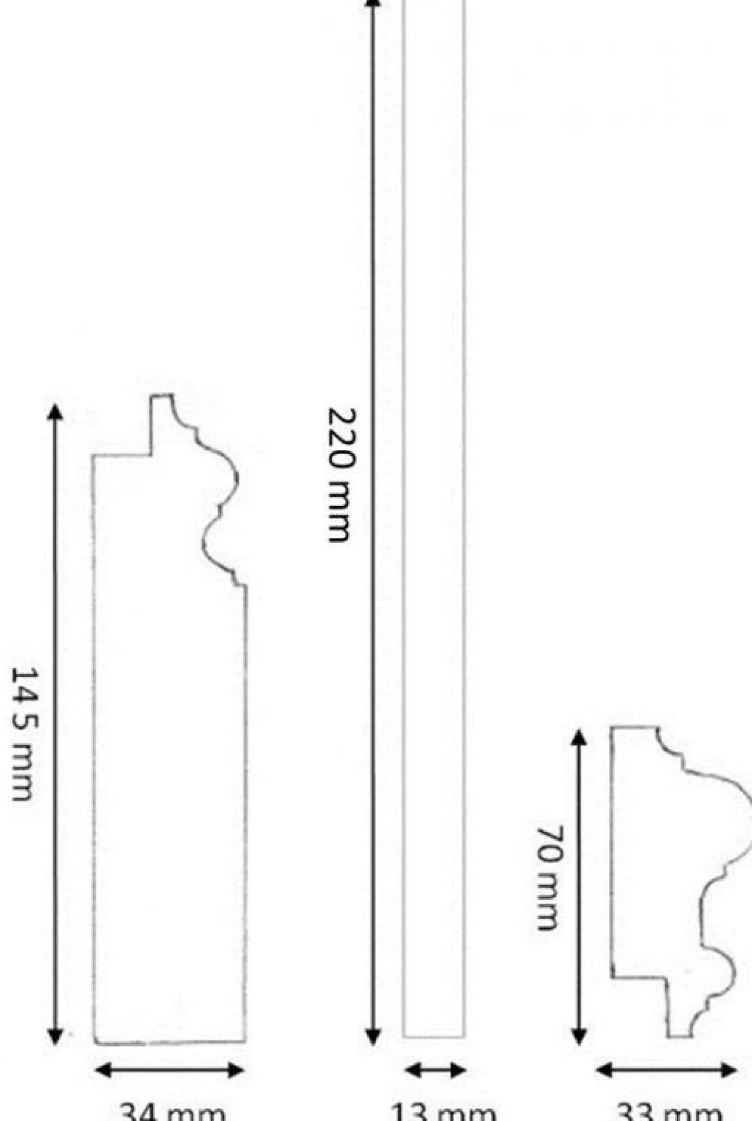 Golvsockel - Tredelad, Mäster