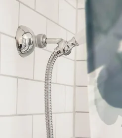 Handduschhållare med kulled, krom