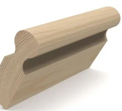 Handledare av trä - Gammaldags ledstång 40x118 mm