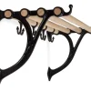 Hatthylla - Sekelskifte svart & ek, 80 cm