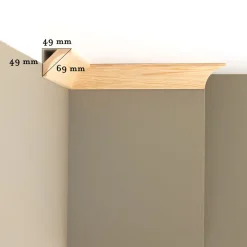 Hålkälslist - Furu 15x56 mm