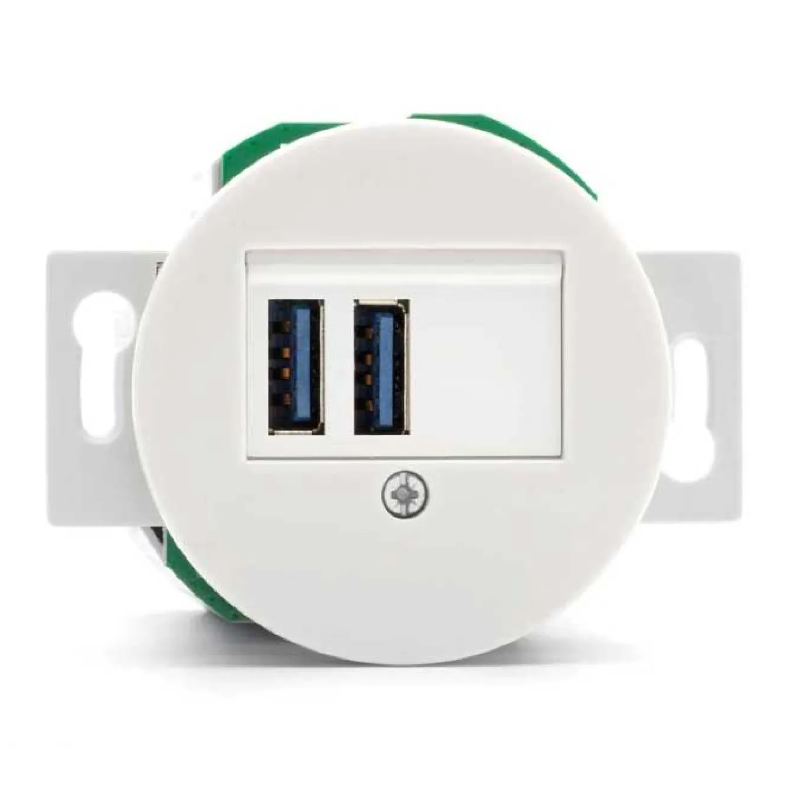 Insats USB-uttag - Vitt porslin