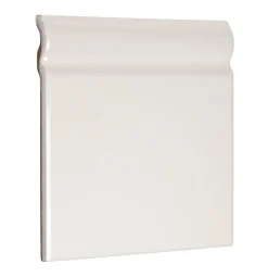 Kakel Cambridge - Golvsockel list 15 x 15 cm vit, blank
