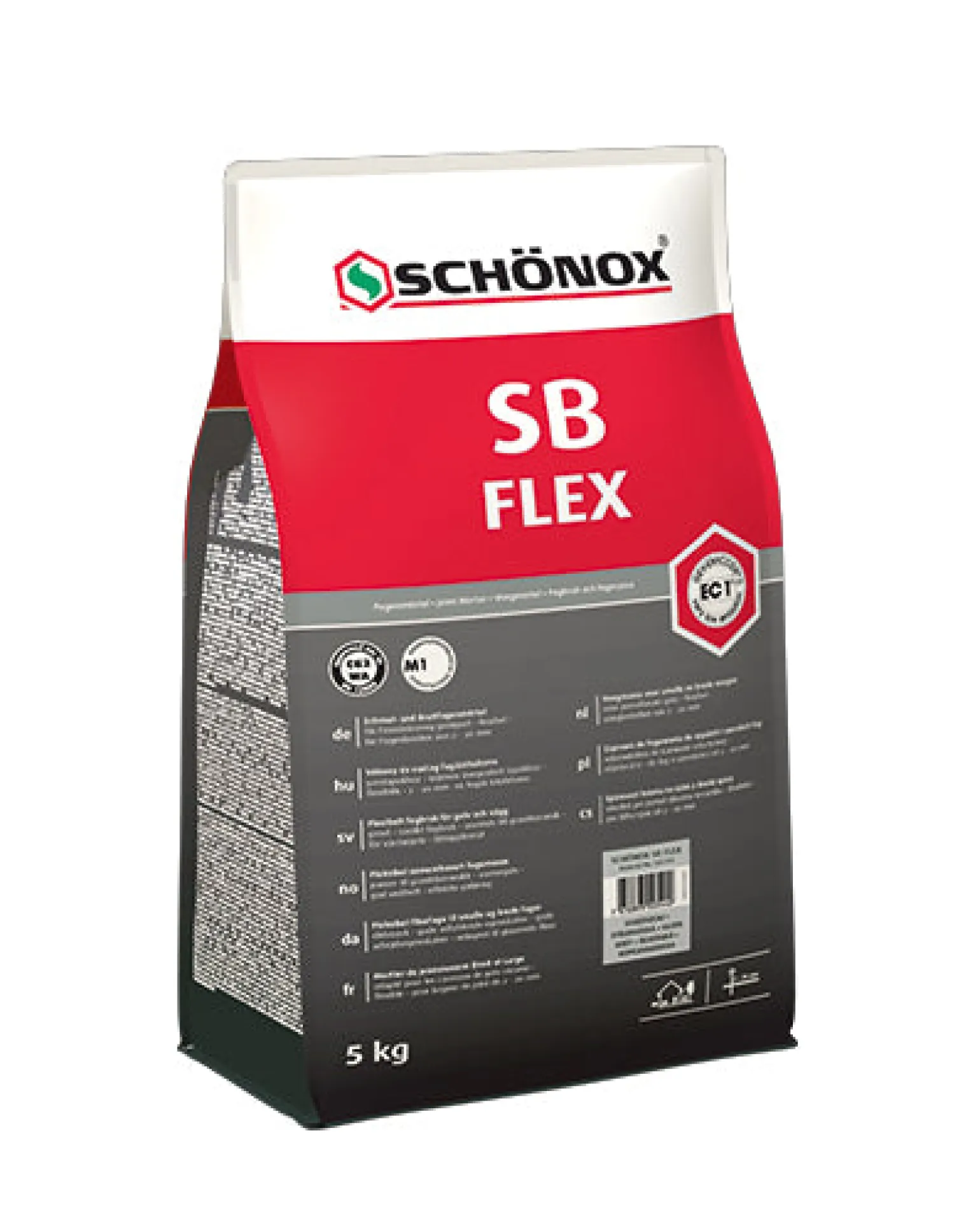 Kakelfog 5 kg - Schönox SB mörkgrå