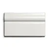 Kakel Mayfair - Elfenbensvit Avslutslist 7,5 x 13 cm blank, lätt vågigt
