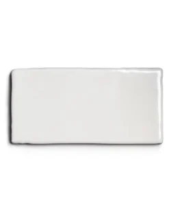 Kakel Mayfair - Elfenbensvit Halftile 7,5 x 15 cm blank, lätt vågigt