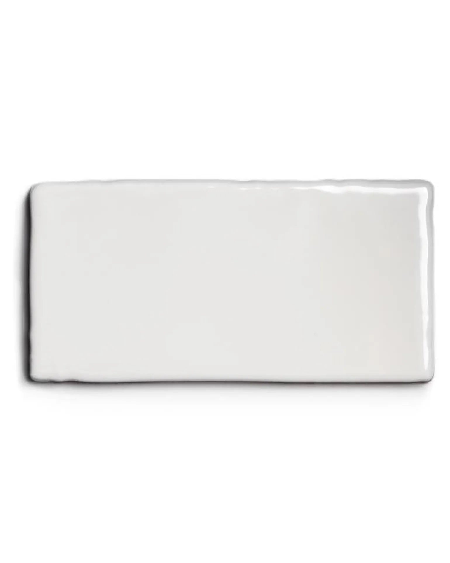 Kakel Mayfair - Elfenbensvit Halftile 7,5 x 15 cm blank, lätt vågigt