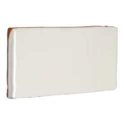 Kakel Mayfair - Elfenbensvit Halftile 7,5 x 15 cm blank, lätt vågigt