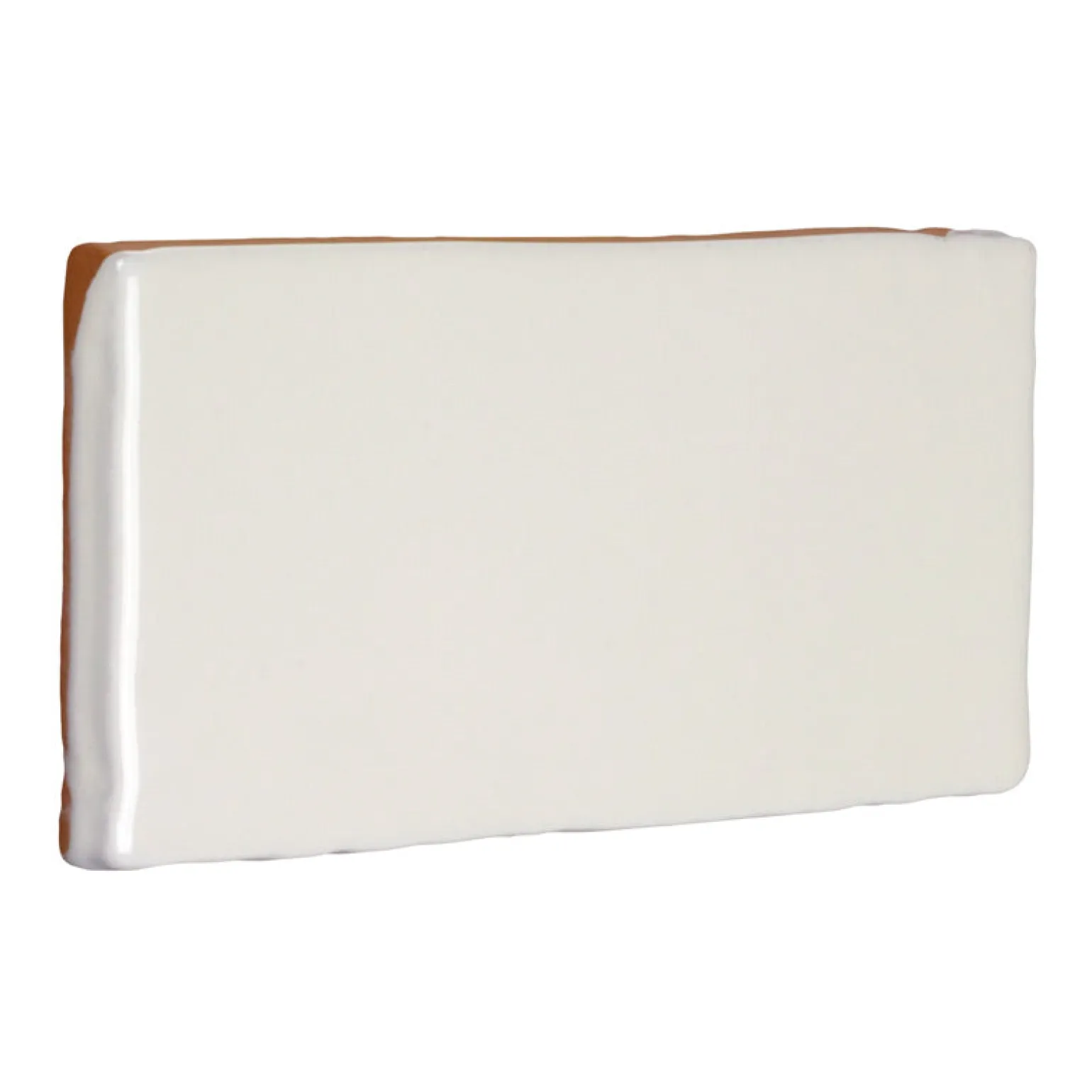 Kakel Mayfair - Elfenbensvit Halftile 7,5 x 15 cm blank, lätt vågigt