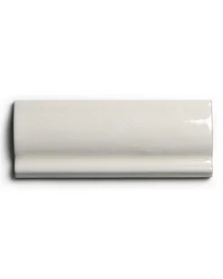 Kakel Mayfair - Krackelerad antikvit bröstlist 5 x 13 cm blank, lätt vågigt