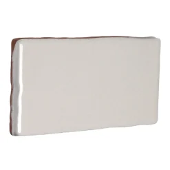 Kakel Mayfair - Krackelerad antikvit halftile 7,5 x 15 cm blank, lätt vågigt