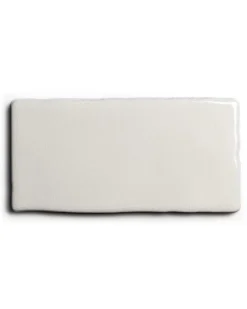 Kakel Mayfair - Krackelerad antikvit halftile 7,5 x 15 cm blank, lätt vågigt