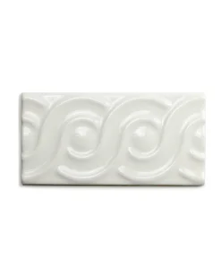 Kakel Victoria - Bård öglor 7,5 x 15 cm elfenbensvit, blank
