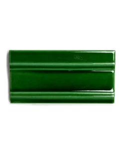 Kakel Victoria - Bröstlist 7,5 x 15 cm buteljgrön