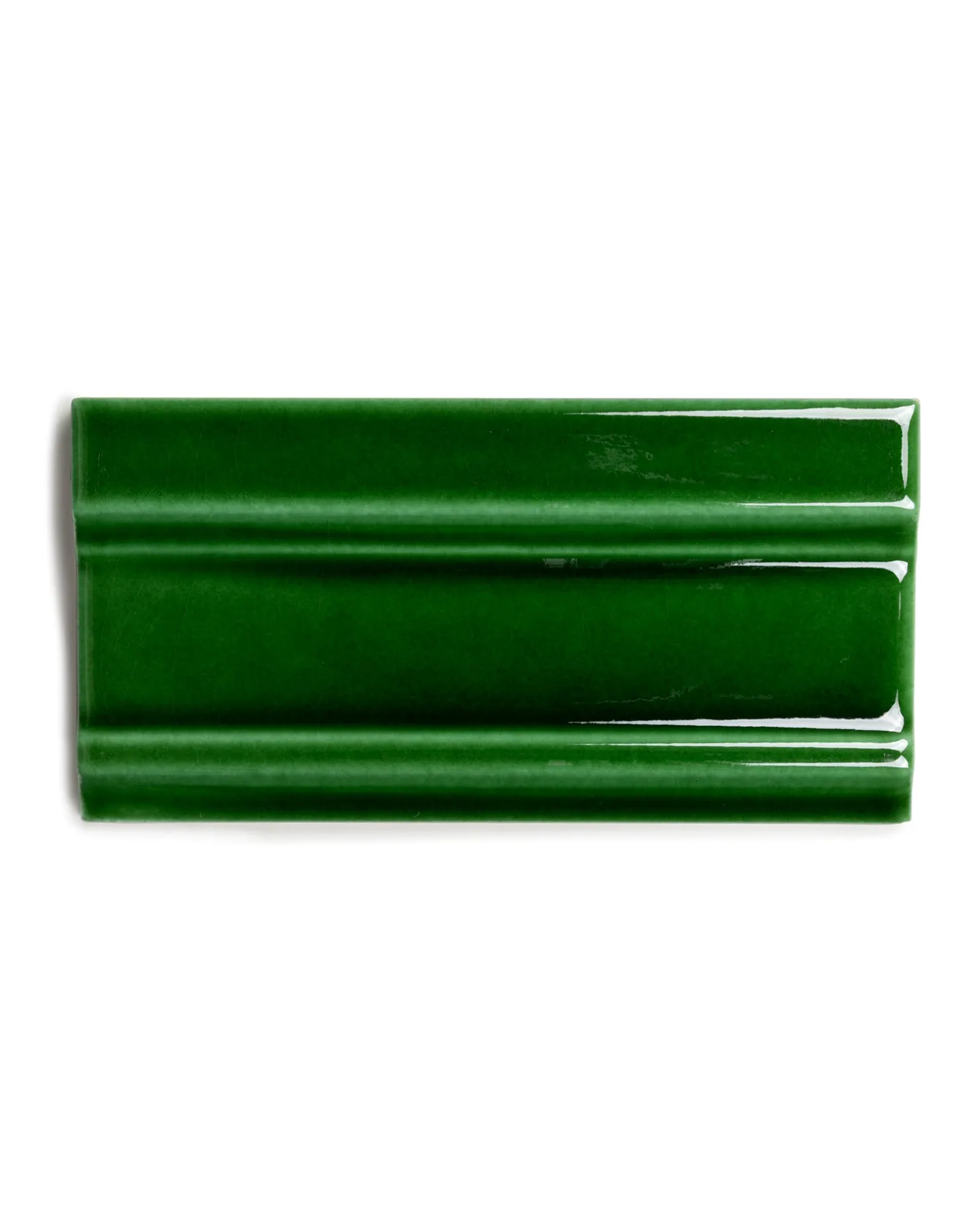 Kakel Victoria - Bröstlist 7,5 x 15 cm buteljgrön