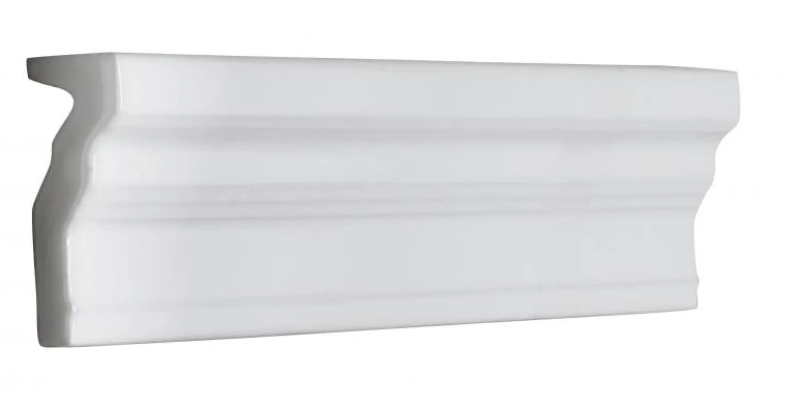 Kakel Victoria - Bröstlist 5 x 20 cm klassisk - vit, blank