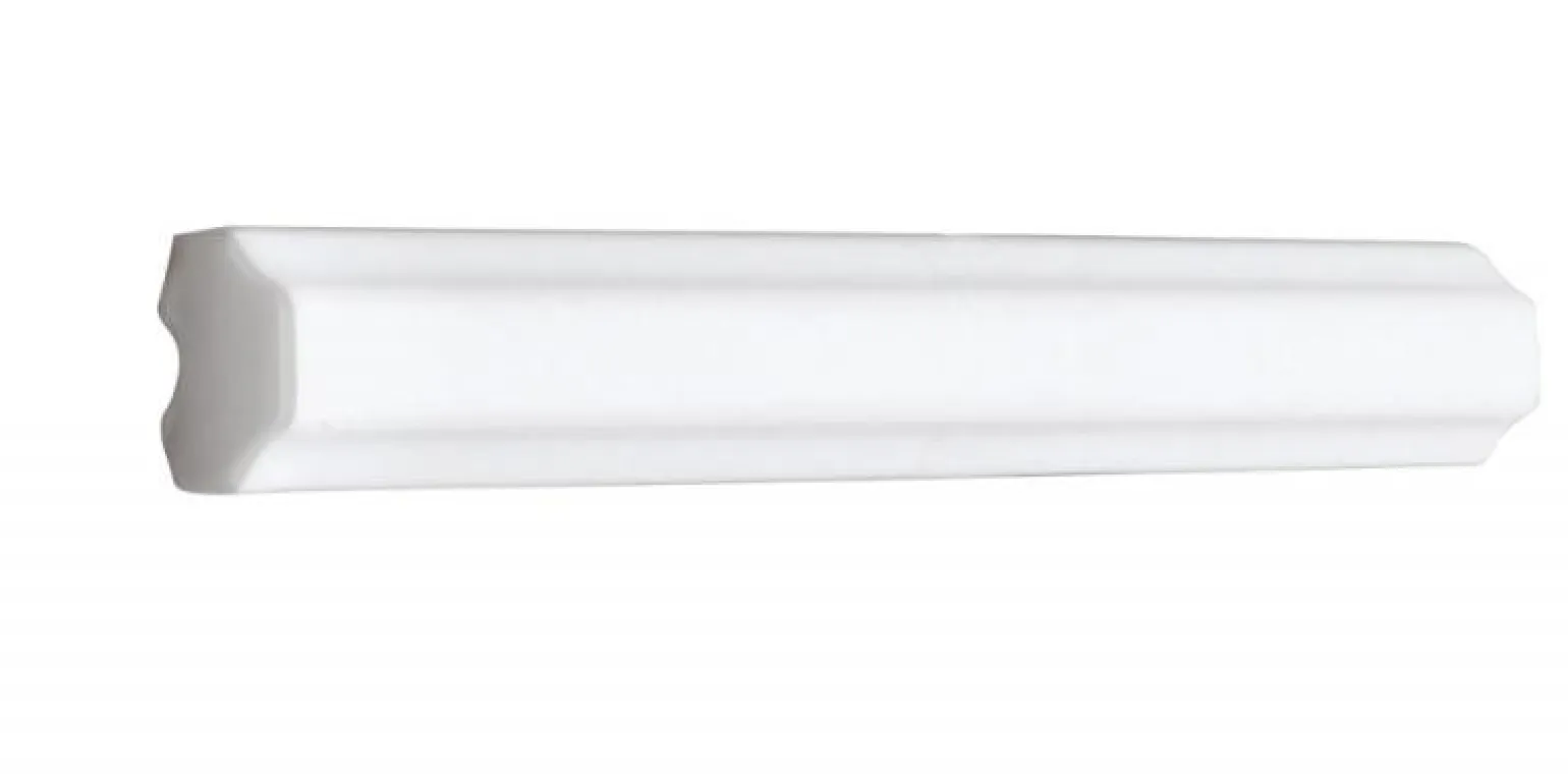 Kakel Victoria - Dekorlist symmetrisk 1,7 x 15 cm vit