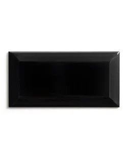 Kakel Victoria - Fasad kant 7,5 x 15 cm svart, blank