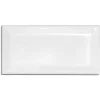 Kakel Victoria - Fasad kant 10 x 20 cm vit, blank