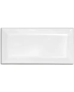 Kakel Victoria - Fasad kant 10 x 20 cm vit, blank