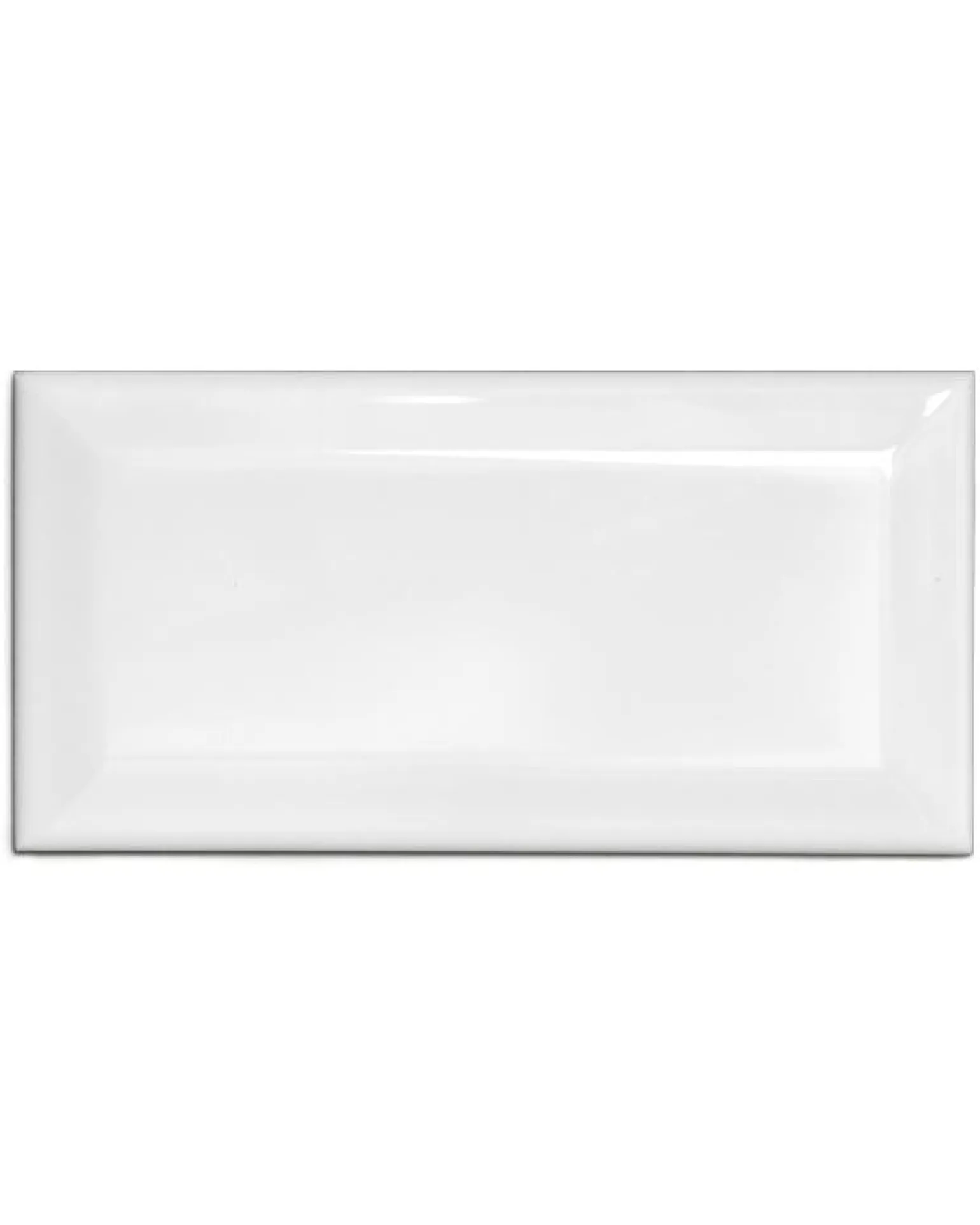 Kakel Victoria - Fasad kant 10 x 20 cm vit, blank