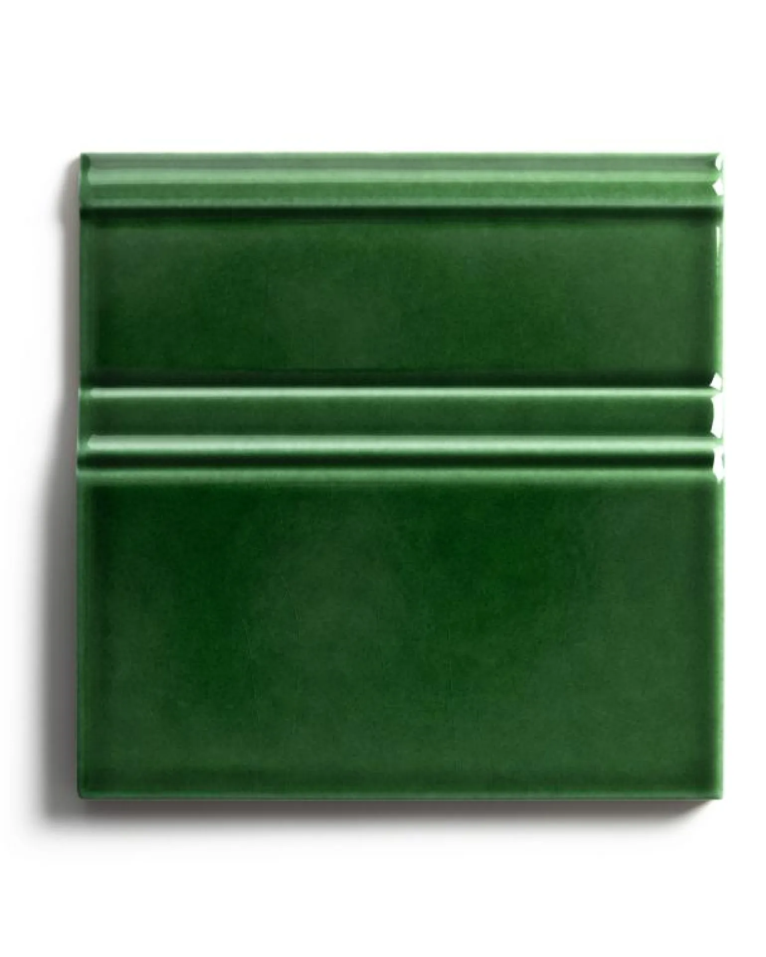 Kakel Victoria - Golvsockel list 15 x 15 cm buteljgrön