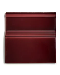 Kakel Victoria - Golvsockel list 15 x 15 cm vinröd