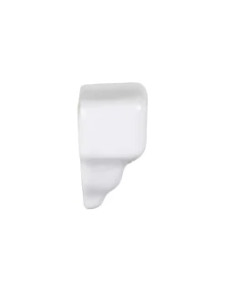 Kakel Victoria - Hörnbit till bröstlist 3,5 x 15 cm vit