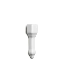 Kakel Victoria - Hörnbit till bröstlist 7,5 x 15 cm vit