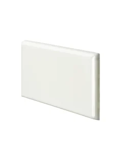Kakel Victoria - 7,5 x 15 cm elfenbensvit bullnose höger hörn